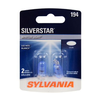 SYLVANIA 194 SilverStar Mini Bulb, 2 Pack
