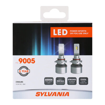 SYLVANIA 9005 LED Fog & Powersports Bulb, 2 Pack