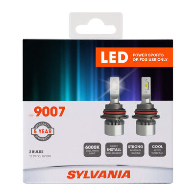 SYLVANIA 9007 LED Fog & Powersports Bulb, 2 Pack