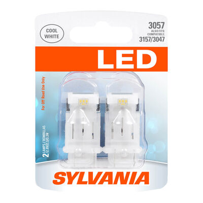 SYLVANIA 3057 WHITE SYL LED Mini Bulb, 2 Pack