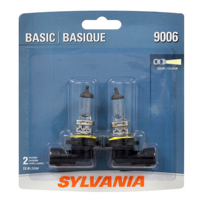 SYLVANIA 9006 Basic Halogen Headlight Bulb, 2 Pack